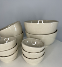 large and small bowls
